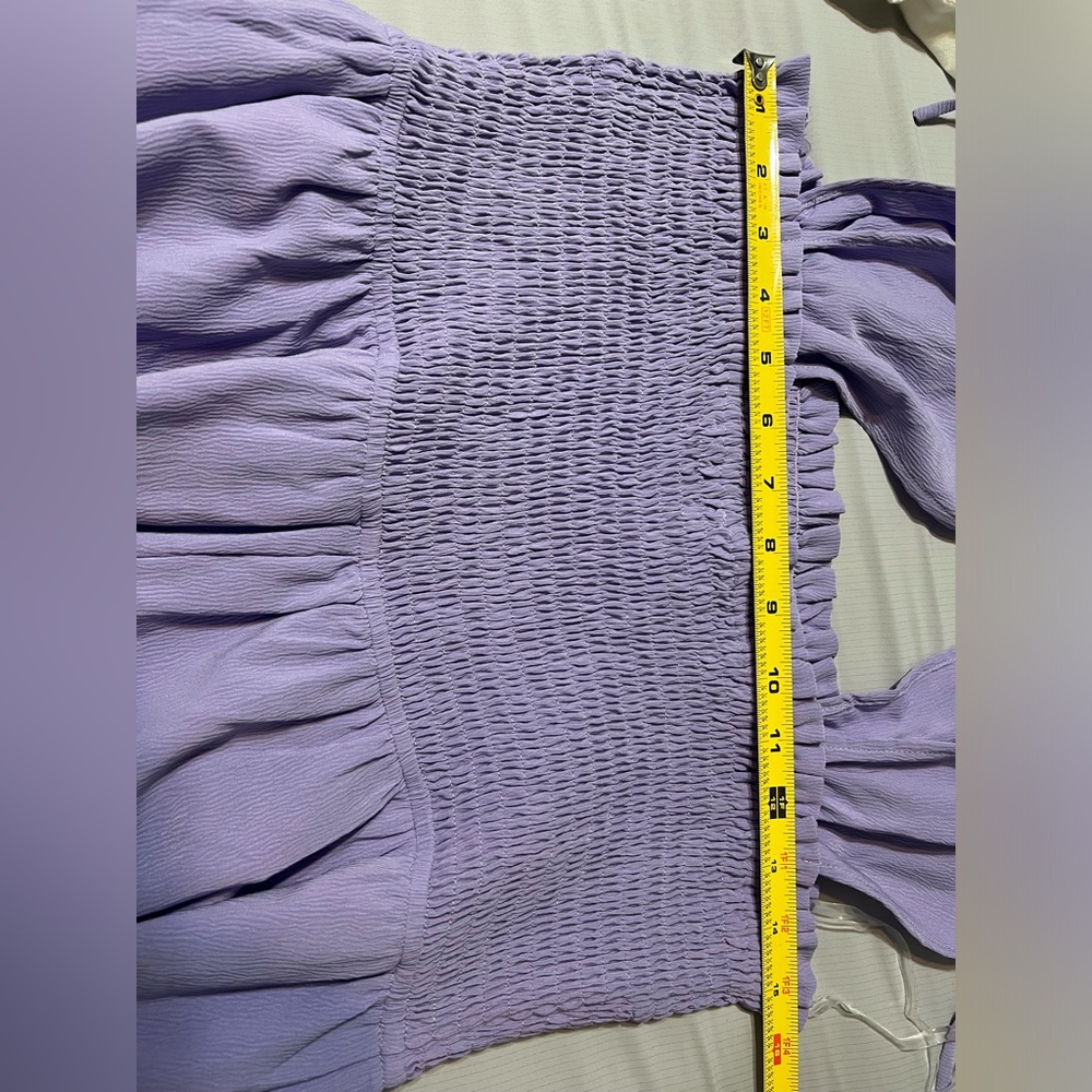 Entro Lavender Tiered Midi Dress - Picture 8 of 10